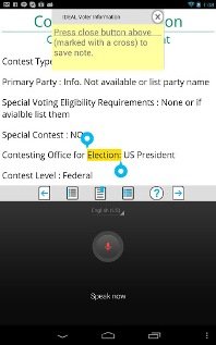 Screenshot of typed content with a word highlighted in yellow and a dialogue box hovering above. 