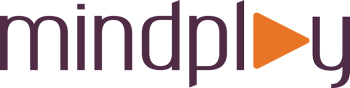The word "mindplay", with the "a" depicted as a "play" button icon.