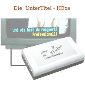 Automatic subtitles translation on a white device.