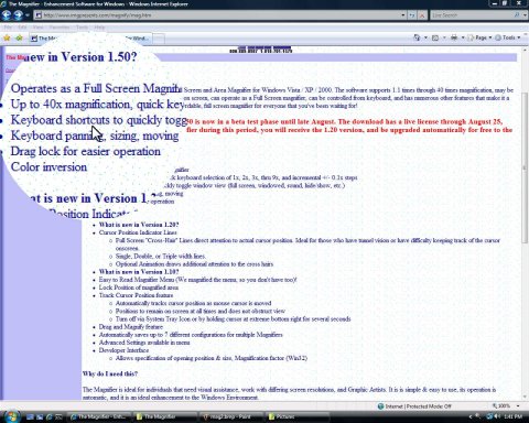 Screenshot of a text document featuring a section of the document magnified in a circle.