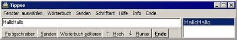 A text box with a dictionary search and tool bar.
