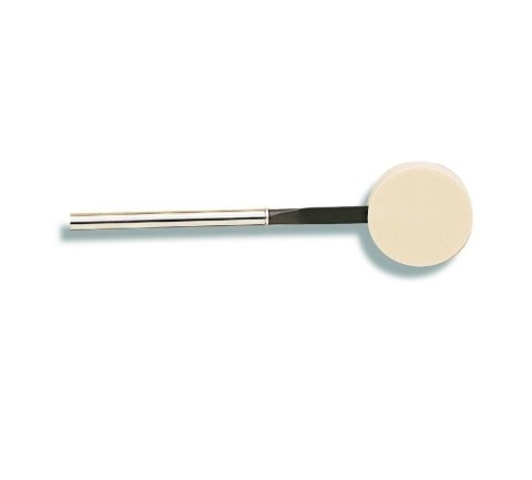 A long metal wand with a foam disk at the end.