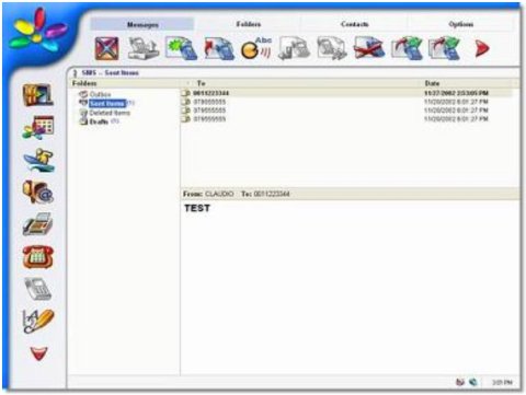 Screen shot of message inbox.