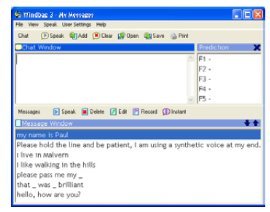 Screenshot of software being executed with dialog boxes and statements to choose from.