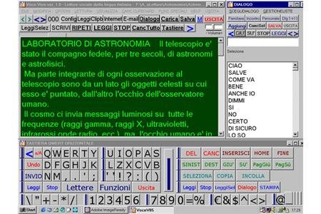 ​Voce Viva Accessibility text input with word prediction screen.