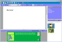 Software view on desktop, with text typed into a document.