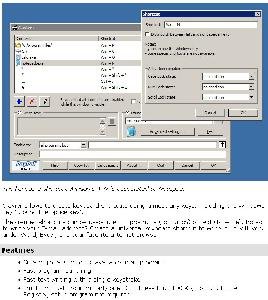Clavier+ preferences menu with a list of shortcuts followed by their respective shortcut keys.