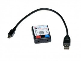 Switch Box with two ports and an accompanying usb connector.