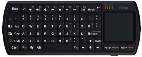 Handheld small keyboard with trackpad
