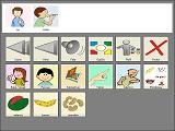 Software screen interface icons and options.