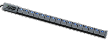 16 Key Version of the X-Keys; 16 keys in a row with controller on one end.