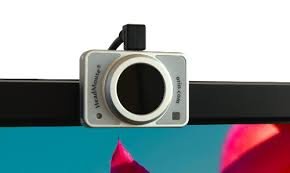 Detail viewof the HeadMouse Nano wire camera device.