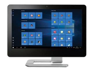 A computer monitor displaying assistive educational software.