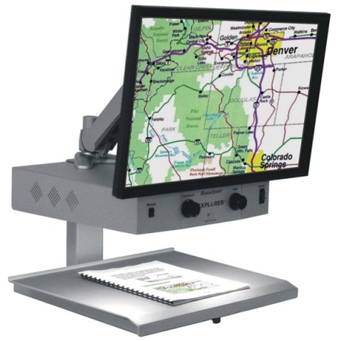 Viewing screen and document scanning platform.