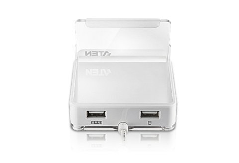 Two USB ports with a powercord between them.