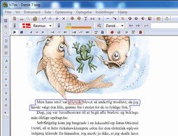 Word processing program featuring a selection of text an illustration.