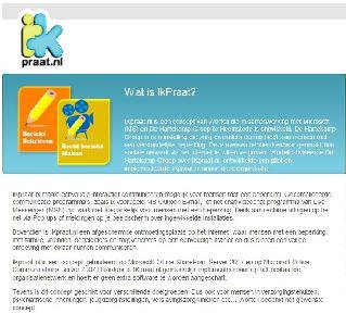 IKpraat.nl logo and explanatory text.