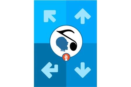Graphic with directional arrows, up, down, left, diagonal.