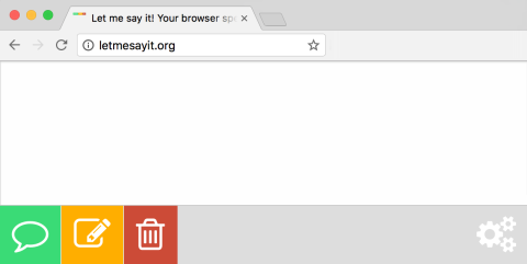 App interface with command keys on the bottom left and a search bar along the top left.