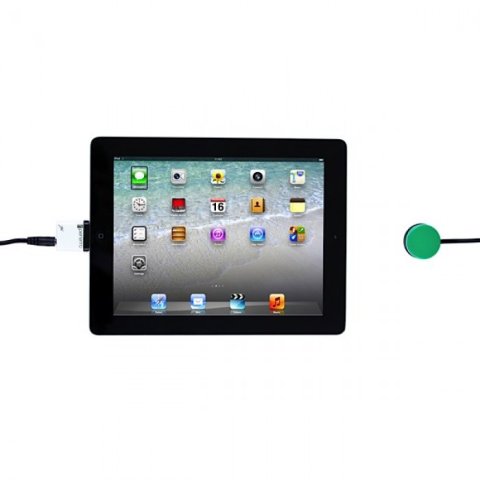 Pererro switch adapter connected to iPad.