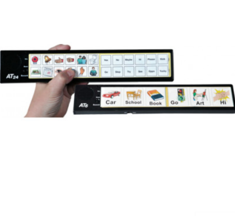 Attainment Talker 24 model with 24 icons and Attainment Talker 6 with 6 icons.