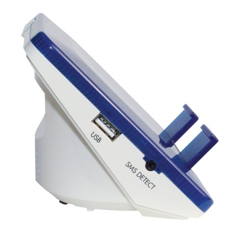 Docking station with SMS detect jack and usb input.