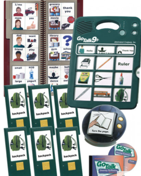 The full collection of devices and materials included within the set Enhance: AT Tools.