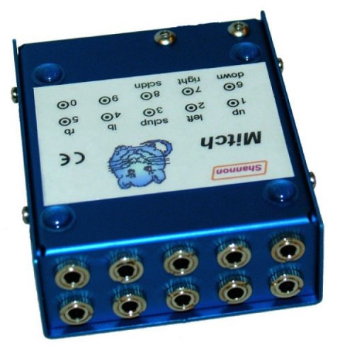 Rectangular device with 10 ports on one side.