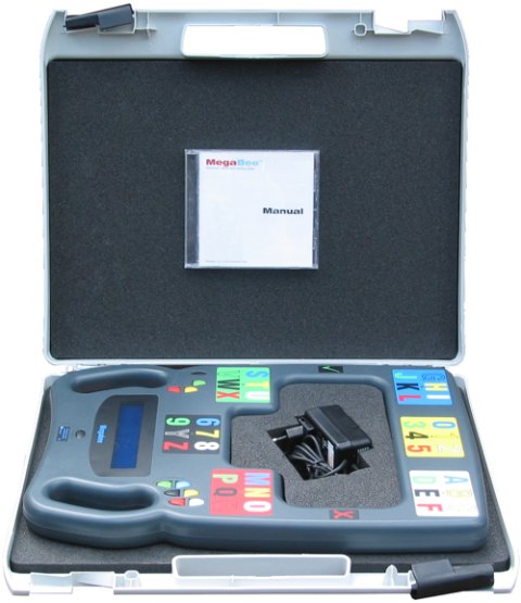 MegaBee in carrying case.