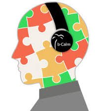 Image of a person's head consisting of puzzle pieces and wearing headphones.