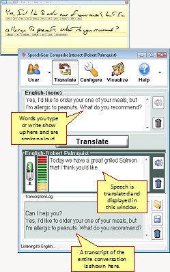 Screenshot of handwritten text next to a transcription software dialogue on a Windows computer.