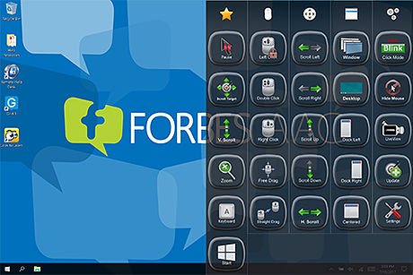 Screenshot of a menu featuring various icons overlayed across the right-hand side of a desktop home screen.