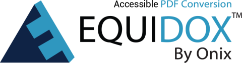 Logo on left in the form of two blue interlocking pieces that form a pyramid shape with production name on right.