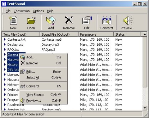 A Windows OS program window, showing various files with a user selecting multiple files at once.