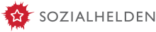 A round red splotch with a start outlined in white in the middle, to the left of the company name.