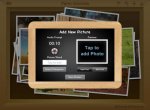 SpeechBox on the iPad screen displaying the option to add a new picture.