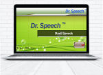 Laptop with the screen open to the main program's page, which features a lime green background and grid and bubbles of various sizes.