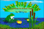 Software cover with drawing of a frog on lily pad in a pond.