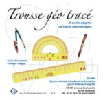 A ruler, a protractor, a compass, and a pencil with the company name above.