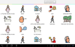 Little Red Riding Hood story with pictograms to go with each word.
