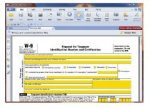 Screenshot of text editor screen with form fields highlighted in yellow.