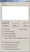 Llegir text input box with menu options below.