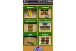 AAC board with food pictures on a smartphone screen.