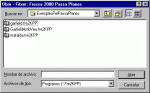 A white screen with files in black text. 