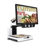 Viewing screen and document scanning platform.