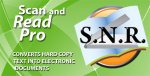 Scan and Read logo, featuring an open computer superimposed over an open book. There is an orange circle graphic behind it.
