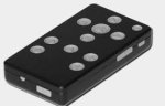 Front of device has eleven control buttons