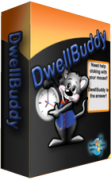Angled view of software box with title and picture of a cartoon mouse holding a clock.