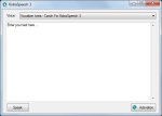 A view of the screen that allows the user to choose the text that is to be read.