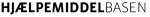 The logo of the Danish website that provides information and resources on Danish speech recognition software. The logo is in Danish and reads "Hjælpemiddelbasen."